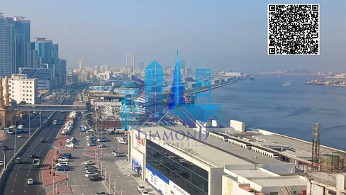 للبيع نقدا ستوديو مفروش اطلاله على خورعجمان بأبراج الواحه تملك حر لجميع الجنسيات امارة عجمان .