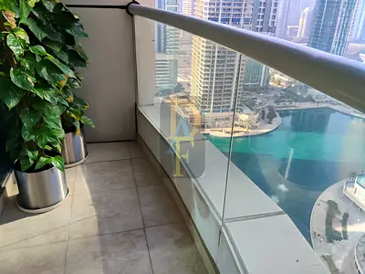 FULL LAKE VIEW, VACANT FULLY FITTED OFFICE WITH BALCONY COVERED CONER PARKING SPACE