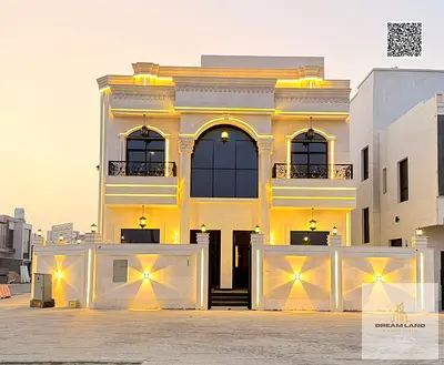 فرصه ذهبية لامتلاك فيلا كورنر بسعر مغرى طابقين مع روف تصميم اوروبى تشطيب VIP بسعر شامل رسوم التسجيل والتمليك موقع مميز قريب لشارع الشيخ محمد بن زايد