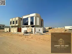 Brand new villa for sale in Ajman - 3200 sq ft - 2 floors - 5 bedrooms + majlis + living room - laun