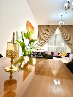 Muwailih Commercial, steps from Zahia City Center. One bedroom and living room with two bathrooms. R