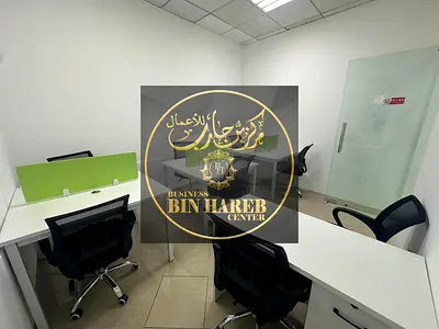 Office space for rent in a business center in Ajman.
