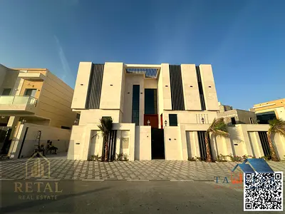 فيلا فاخرة بتصميم عصري للبيع في الياسمين عجمان بمسبح خاص وتشطيبات 7 نجوم وموقع مميز على شارعين