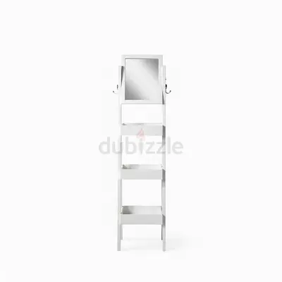 Stylish White Turkish Dressing Stand with Mirror