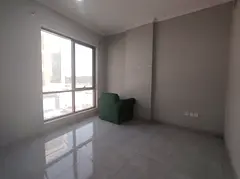 Lxury and brand new apartment 1bhk with balcony 2 washroom prim location aljada out sid
