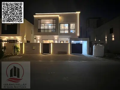 فيلا  للبيع بمنطقة العامرة  بعجمان تصميم حديث ( 5 غرف ماستر  ومجلس و صالة  وغرفة خادمة )