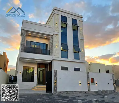 For sale: New villa, ground floor, first floor and roof with deluxe finishing 🏡 in Al Zahia - Ajman directly from the owner