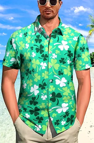 St. Patricks Day/shamrock shirt (size - XXL)