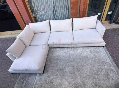 Christmas Corner Sofa Beige Good Condition