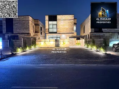 Modern villa with a distinctive design, freehold ownership including registration and ownership fees.