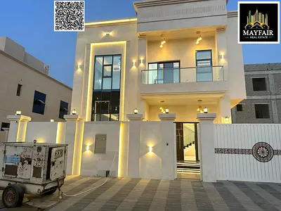فيلا مشرقة مع سطح وتصميم عملي