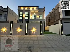 Villa for sale in Al Helio area, Ajman, 3 bedrooms, hall, maid's room, elegant design, prime loc