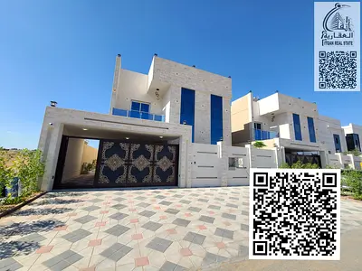 Villa for sale directly from the owner in Al-Hilwa 2, stone façade, including fees, registration, and air conditioning, 5 master bedrooms.