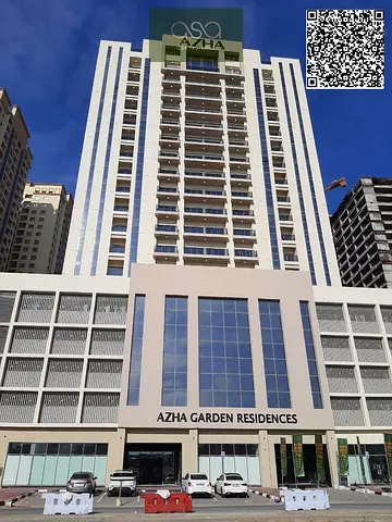 1BHK FRONT VIEW APARTMENT AVILABLE FOR RENT AZHA GARDEN RESIDENCY AJMAN WITH COVERED PARKING