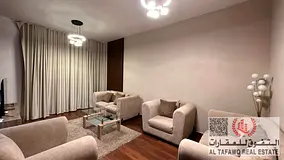 Furnished apartment consisting of a bedroom, living room, bathroom, and balcony with an external vie