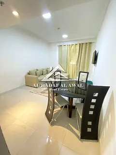 Sharjah, Al Taawun: Apartment available for rent in Manazel Tower 9. One bedroom, living room, two b