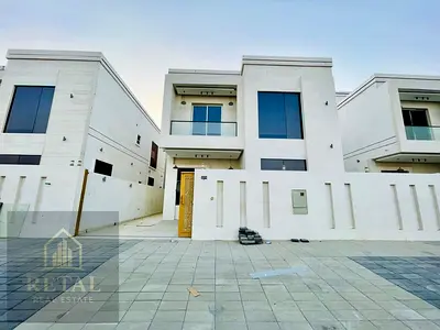 Luxury villa for sale in Al Helio Ajman on main road 5BR with living room majlis maid room and equipped kitchen AED 18M negotiable
