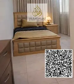 Two rooms for sale, large area, on the Corniche, built-in wardrobe, view, master bathrooms and stora