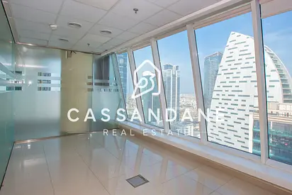 High Floor| Corner Unit | 3 Parkings | Fitted Office| Bright | Prime Location | Close to Metro