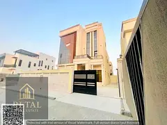 For sale: Luxury villa in Al Alia, Ajman – G+2, 6 spacious bedrooms, modern kitchen, aged traverti