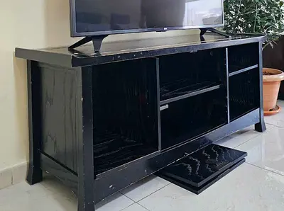 Solid wood TV unit