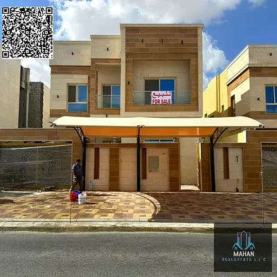 Brand New Luxury Villa for Sale – Freehold for All Nationalities Location: Al Yasmeen, Ajman  A stunning two-storey villa is available for sale in Al