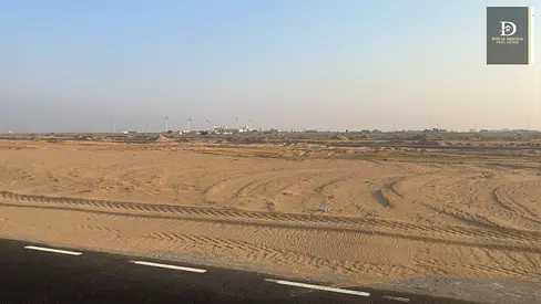 For sale in Sharjah Mizraa area Residential investment plot, area 3724 feet Very distinguished location