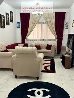 A fully furnished one-bedroom apartment in Al-Taawun for monthly rent with internet
