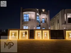 Villa for sale at ajman| al helio2 area| 5 master rooms, majlis, hall, maid room, roof| freehold for