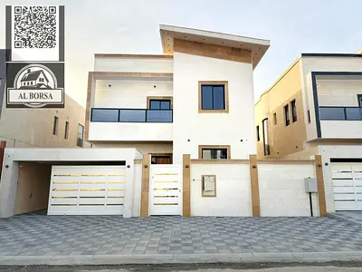 🏡 Furnished villa for rent in Al Yasmin - Ajman. 5 master bedrooms + living room + majlis + luxury kitchen + maid's room, ready to move in immediatel