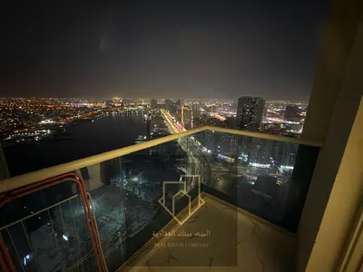 Three rooms and a hall for annual rent, Al-Waha Towers with Astor