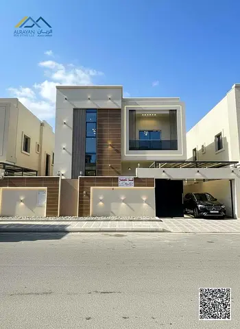 فيلا 🏡🏡فاخره للبيع  في  عجمان الباهية   تشطيب سوبر ديلوكس 🔥🔥  الفيلا بموقع ممتاز  على مخرج شارع الشيخ محمد بن زايد قريبه من جميع الخدمات والطرق