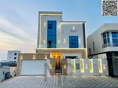 Luxury villa for sale in Al Bahia – 7 master bedrooms | Majlis | 3 living rooms | 2 floors + roof 