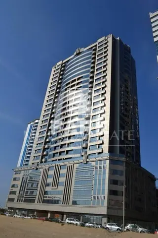 للبيع شقة غرفتين وصالة في برج صحارى 3