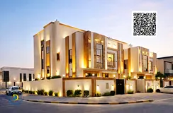 Corner villa with 7 bedrooms and 3 living rooms, 5000 sq ft built-up area in Al Zahia, at an excelle