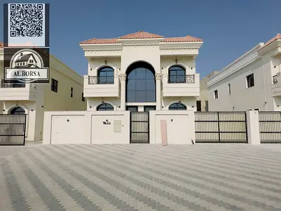 🏡 فيلا للبيع – الحليو 2، عجمان | 5 غرف نوم،مسبح, مجلس، 2 صالة، غرفة خادمة | السعر شامل رسوم التسجيل للكاش