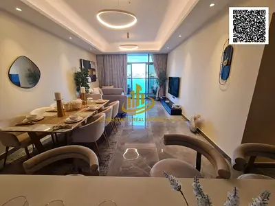 1bhk for sale in ajman creek towers freehold 100% , sea view , prime location