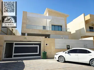 Fully furnished villa for rent in Al Yasmin area of ​​Ajman. Five bedrooms, living room and majlis.