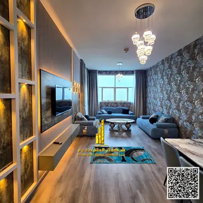 ✨أفخم شقة غرفة و صالة مفروشة مفروشة بالكامل للإيجار الشهري ✅ في عجمان ✔️ شامل الفواتير و الإنترنت مع باركنج⚡📶 جاهزة للسكن فوراً !