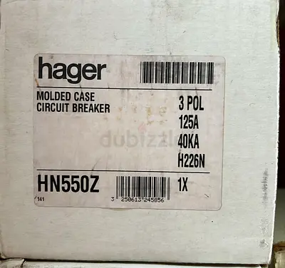 Hager Molded Case Circuit Breaker - 125A, 3 Pol, 40KA