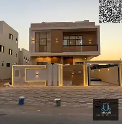 Modern villa for sale in Ajman Al helio 2 7 master bedroom hall majlis