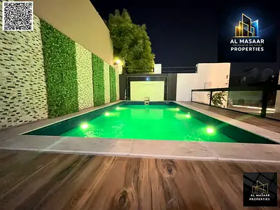 فيلا فاخرة للبيع في المويهات عجمان مع مسبح بسعر شامل الكهرباء والماء والمكيفات