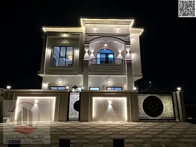 Villa for rent in Ajman, Al Helio area, 5 bedrooms, majlis and hall, excellent location, with electricity and air conditioning.