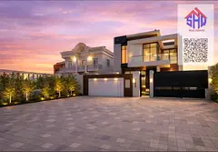 Villa for sale in Al Muwaihat, five bedrooms, master bedrooms, majlis, 2 living rooms and maid's