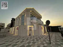 For sale: A luxurious corner villa on three streets in the Al Bahia area of ​​Ajman.