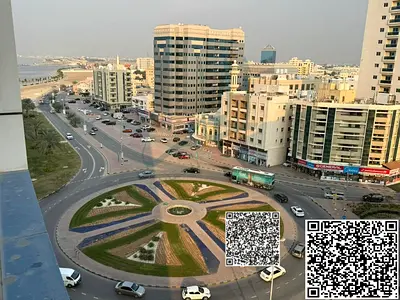 فرصة للإيجار الشهري – غرفة وصالة مفروشة سوبر ديلوكس اتنين حمام شرفة كبيره | كورنيش عجمان مقابل ديوان الحاكم بسعر مغرري