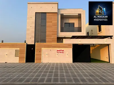 For sale: a villa with luxury finishing, close to Sheikh Mohammed bin Zayed Street - freehold ownership for all nationalities for life - with the poss