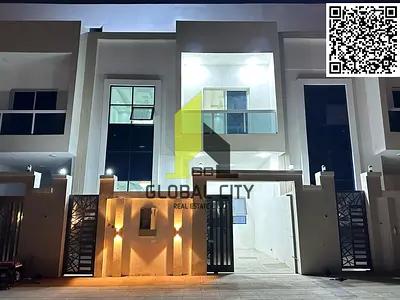 منزل تاون هاوس جديد تمامًا مكون من طابقين (أرضي + طابقين) للبيع في هيليو 2، يحتوي على 4 غرف نوم رئيسية، صالة مجلس، غرفة خادمة، موصول بشبكة المياه والك