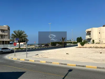 Land for sale in Sharjah, Al Khan / Al Khalidiyah area. Prime location, corner plot on 3 streets.
