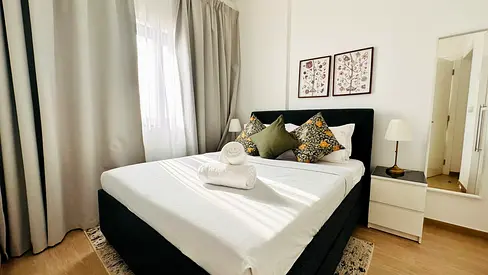 Neat and Cozy 1BHK | Fully Furnished | Free Wifi/DEWA